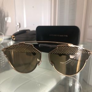Dior so real gold studded sunglasses
